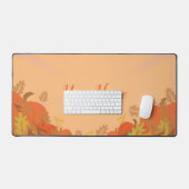 Citrouille doré saisonnier de récolte d'automne (Clavier et souris)