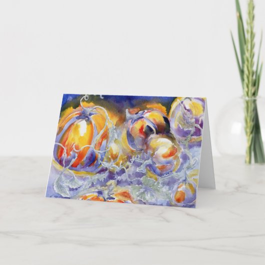 Citrouille Dreams Blank Carte pour notes (Devant)