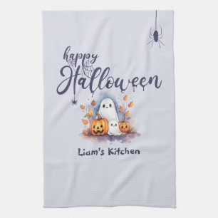 Citrouille éffrayant Fantôme Halloween Serviette d