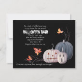 Citrouille effrayant Invitation de fête d'Hallowee (Devant)