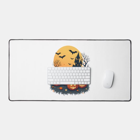 Citrouille éffrayant Patch - Retro Halloween Tee (Clavier et souris)