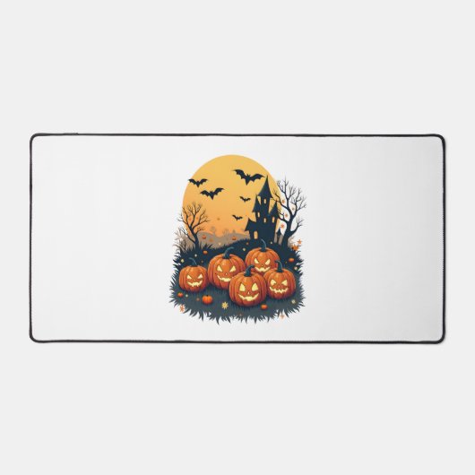 Citrouille éffrayant Patch - Retro Halloween Tee (Recto)