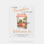 Citrouille est sur le chemin Baby shower de bienve (Recto)