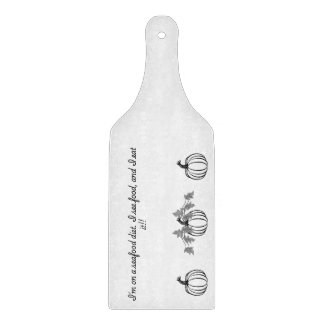 Citrouille et drôle de la planche à découper