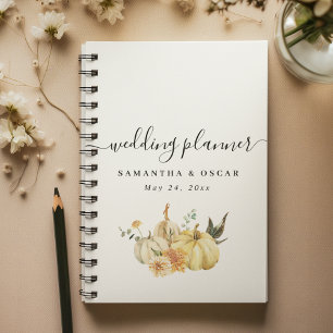 Citrouille et fleurs à l'aquarelle tendance automn