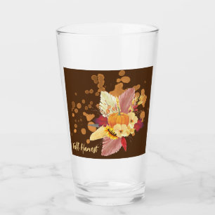 Citrouille Et Fleurs D'Automne Verre Tumbler