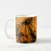 Citrouille Et Mum Arrangement Café Mug (Gauche)