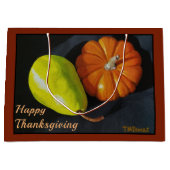 Citrouille et poire grand sac cadeau (Devant)