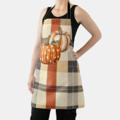 Citrouille et tablier d'automne plaid (Insitu)