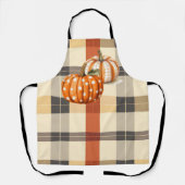 Citrouille et tablier d'automne plaid (Recto)