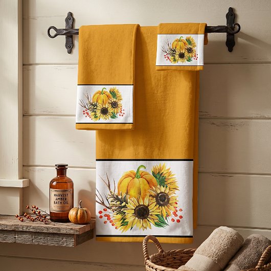Citrouille et tournesols