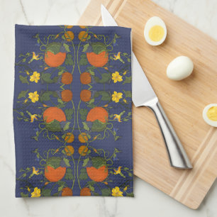 Citrouille et vignes Serviette de cuisine