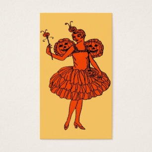 Citrouille Fairy Halloween Signet ou petite carte