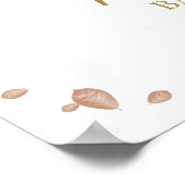 Citrouille Fall Boy Baby shower Affiche de bienven (Coin)