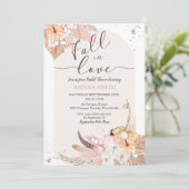 Citrouille Fall in Love Bridal Shower Invitation B (Debout devant)