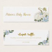 Citrouille Floral Bleu Chute Baby shower Déchets R (Devant & derrière)