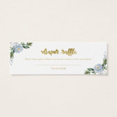 Citrouille Floral Bleu Chute Baby shower Déchets R (Dos)