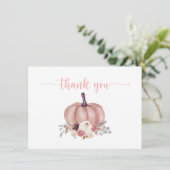 Citrouille Floral, Douche Rustique, Merci d'annive (Debout devant)