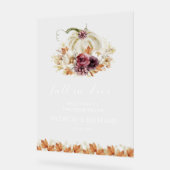 Citrouille Floral Fall In Love Mariage Affiche de  (Angle)