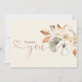 Citrouille Florale d'Automne Merci (Devant)