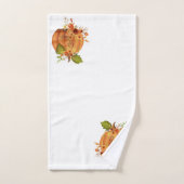 Citrouille florale Remercier (Serviette à main)