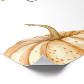 Citrouille Footballs Couple Douche Affiche de bien (Coin)