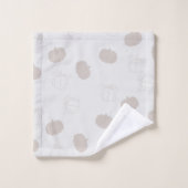 Citrouille gris automne saison automne Motif (Gant de toilette)