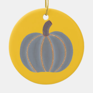 Citrouille gris Orange Lumières Halloween Ornement
