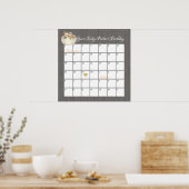 Citrouille Guess Baby's due date Poster (Cuisine)