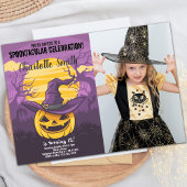 Citrouille Halloween Anniversaire Invitations avec