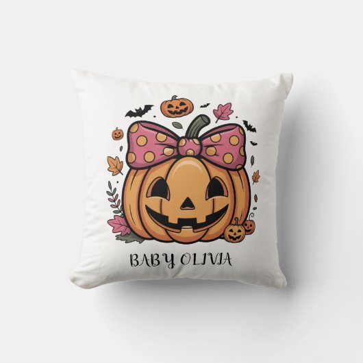 citrouille halloween avec Coussin avant pour bébé (Recto)