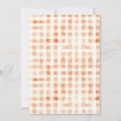 Citrouille Halloween Baby shower Invitation (Dos)