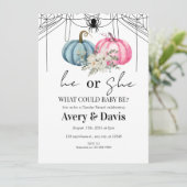 Citrouille Halloween Genre Reveillez Invitation (Debout devant)