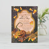CITROUILLE HALLOWEEN INVITATION (Debout devant)