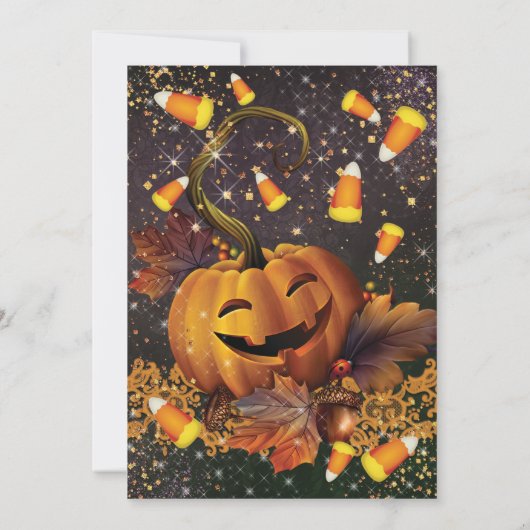 CITROUILLE HALLOWEEN INVITATION (Dos)