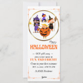 citrouille halloween invitation bébé (Devant)