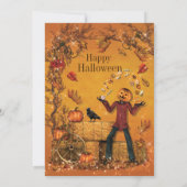 CITROUILLE HALLOWEEN INVITATION PARTI (Dos)