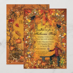 CITROUILLE HALLOWEEN INVITATION PARTI
