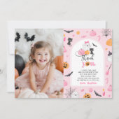 Citrouille Halloween photo carte de remerciements (Devant)