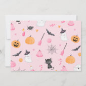 Citrouille Halloween photo carte de remerciements (Dos)