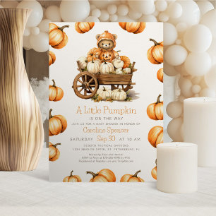 Citrouille Harvest Automne Baby shower Invitation