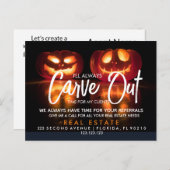 citrouille immobilier référentiels Faire-part (Devant / Derrière)