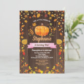 Citrouille invitation d'anniversaire. Premier anni (Debout devant)