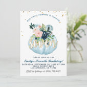 Citrouille Invitation du septième anniversaire (Debout devant)