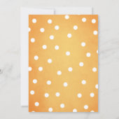 Citrouille Invitation pour le deuxième anniversair (Dos)