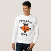 Citrouille King Halloween Chemise Citrouille Sweat (Devant entier)