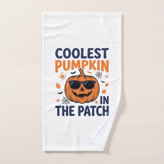 Citrouille la plus cool du patch Halloween Shirt_1 (Serviette à main)