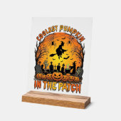 Citrouille la plus cool Patch Halloween Sorcière A (Angle)