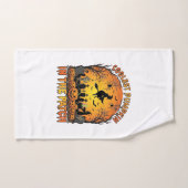 Citrouille la plus cool Patch Halloween Sorcière A (Serviette à main)