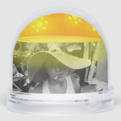 Citrouille lustre lunette photo Snow Globe (Arrière)